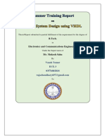 Vansh Tomar - 035 - Training Report VHDL - ECE 3