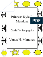 Princess Kyla P. Mendoza: Grade IV-Sampaguita
