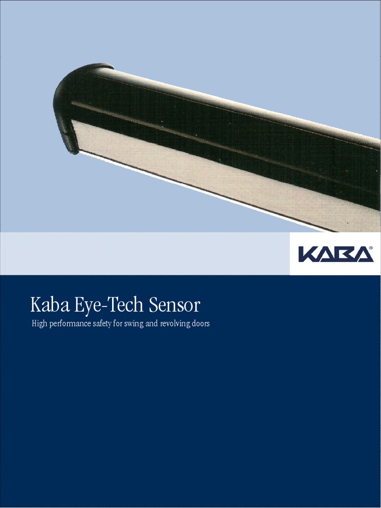Kaba Eye-Tech Sensor: High Performance Safety For Swing and Revolving ...