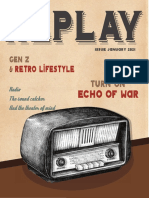 REPLAY Issue January 2021 - Gen z & retro lifestyle turn on echo of war