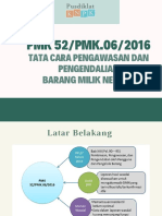 PMK 52 - pmk.06 - 2016 Tata Cara Pengawasan Dan Pengendalian Barang Milik Negara