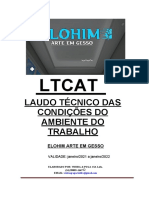 LTCAT para empresa de gesso e estuque