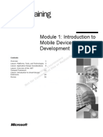 Module 1: Introduction To Mobile Device Application Development