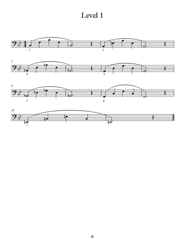 Lip Slur Exercises PDF