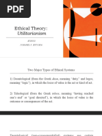 Ethical Theory:: Utilitarianism