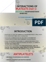 Drug Interactions Of: Antiplatelets
