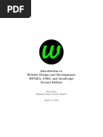 Introduction To Website Design and Development: Html5, Css3, and Javascript Second Edition