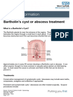 Bartholin's Cyst or Abscess Treatment
