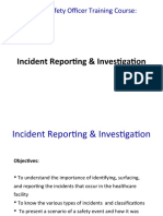 Incident Reporting & Investigation