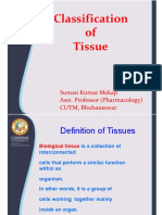 Classification of Tissue: Suman Kumar Mekap Asst. Professor (Pharmacology) CUTM, Bhubaneswar