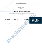 ECE Smart Note Taker Report