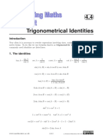 4.4 Trigonometrical Identities: C Pearson Education LTD 2000