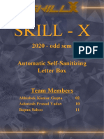 Skill - X: 2020 - Odd Sem Automatic Self-Sanitizing Letter Box