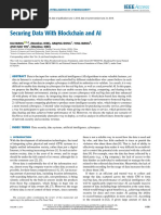 Securing Data With Block Chain and Ai