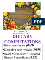 Nutrition & Diet Therapy: By: Odessa S. Bugarin, Man