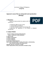 Approach: Lesson Plan On Cell Growth and Reproduction (Biology)