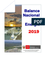 Balance Nacional de La Energía 2019