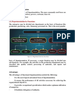 Types of Departmentation