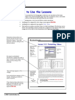 How To Use The Lessons: Microsoft Windows XP