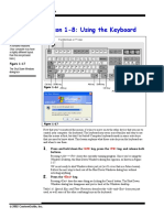 Lesson 1-8: Using The Keyboard: Microsoft Windows XP