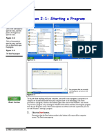 Lesson 2-1: Starting A Program: Microsoft Windows XP