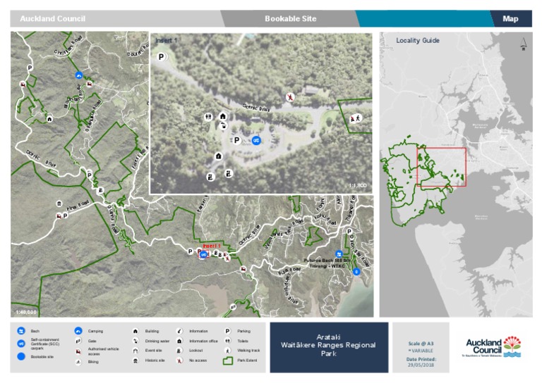 Waitākere Ranges Regional Park Map | PDF