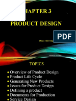 Product Design: Please Refer Chapter 5 in Your E-Book