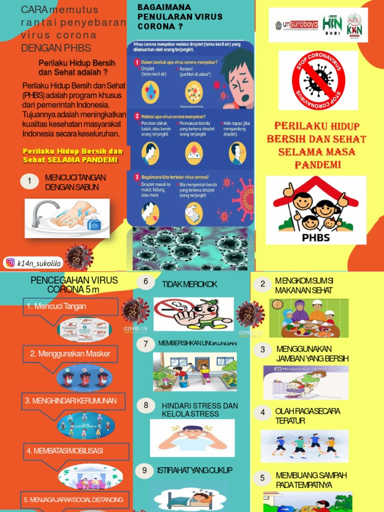 Leaflet PHBS Selama Pandemi | PDF