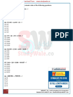 3500+ Simplification and Approximation Questions & Answers Free PDF@Studywale.co