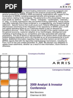 Download 090304 ARRIS Analyst Investor Conference 2009 by Cris Caceres SN55012798 doc pdf