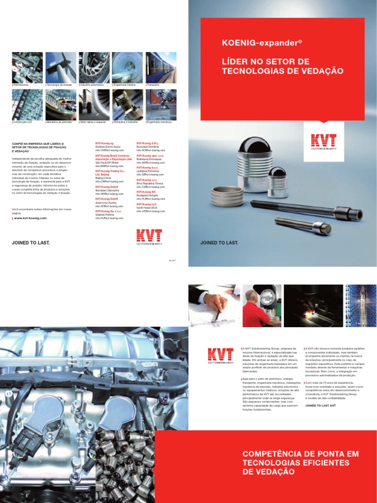 Catalogo KOENIG-expander BR | PDF | Engenharia | Engenharia Mecânica