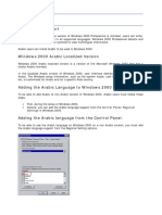 Multilingual Support: Windows 2000