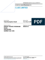 THE GALTON LAB LIMITED - Company Accounts From Level Business