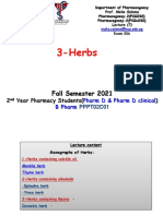 3-Herbs: Fall Semester 2021