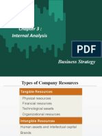 Internal Analysis and Business Strategy