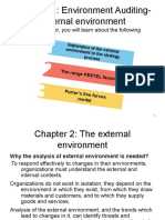 Chapter 2: Environment Auditing-External Environment: in This Chapter, You Will Learn About The Following
