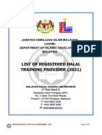 32 List of Registered Halal Train Provider 2018-2021