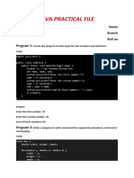 Java Practical File: Program 1