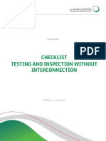 Checklist Testing and Inspection Without Interconnection 2