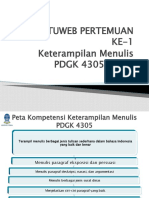 Tuweb Ke-1 - PDGK 4305 KETERAMPILAN MENULIS