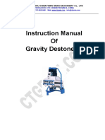 Instruction Manual of Gravity Destoner: Zhengzhou Chinatown Grain Machinery Co., LTD