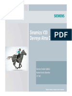 Siemens Sinamics V20 Devreye Alma Klavuzu