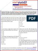 BOOST UP PDFS - Quantitative Aptitude - SI & CI Problems (Easy Level Part-1)