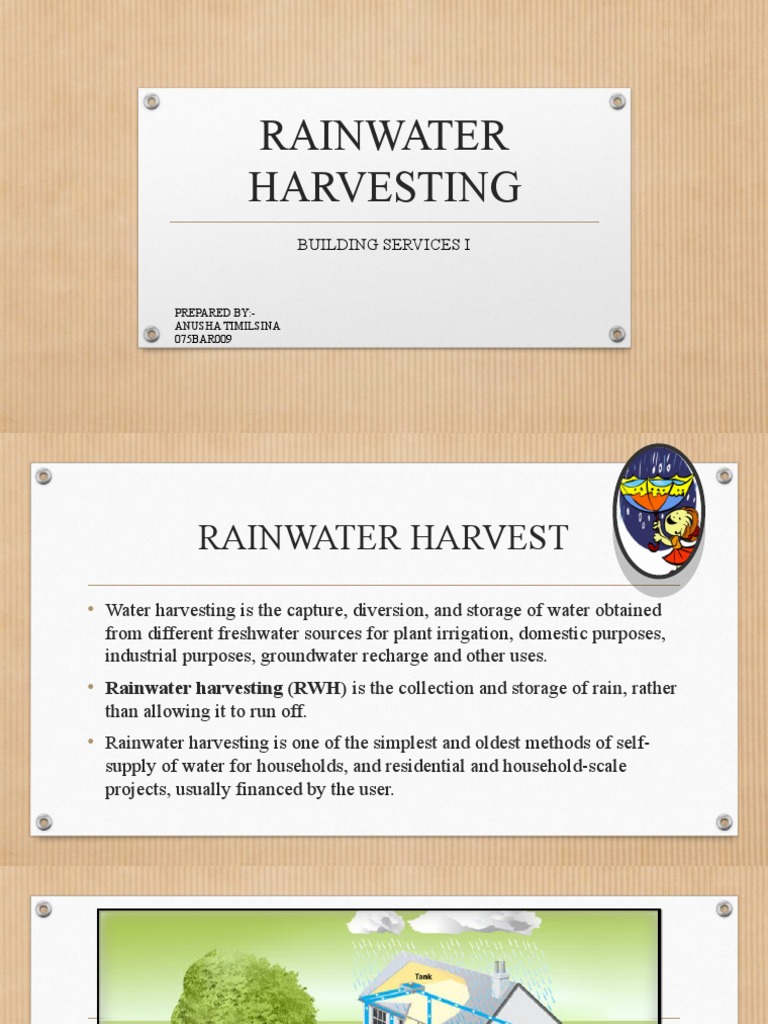 Rainwater Harvesting Benefits and Methods | PDF | Surface Runoff | Water