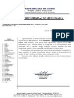 Carta de Recomendação Missionaria - 2021 - Joao Paulo