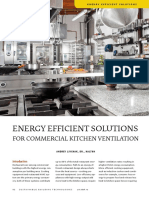 Energy Efficient Solutions: For Commercial Kitchen Ventilation
