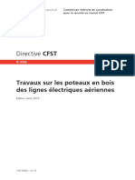 Directive CFST: Travaux Sur Les Poteaux en Bois Des Lignes Électriques Aériennes