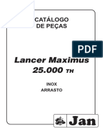 Catálogo de Peças do Lancer Maximus 25.000 TH Inox Arrasto