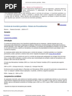 Controle de inventário periódico - Roteiro de Procedimentos