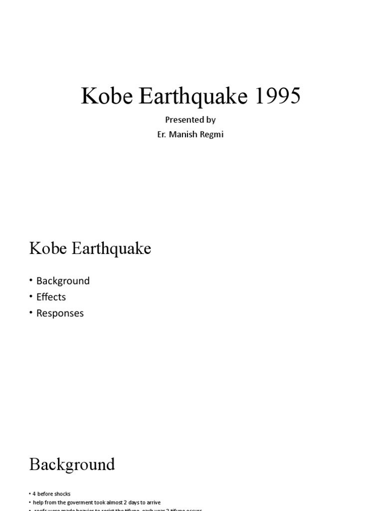 Kobe Earthquake 1995: Impact and Response | PDF | Home & Garden | Art